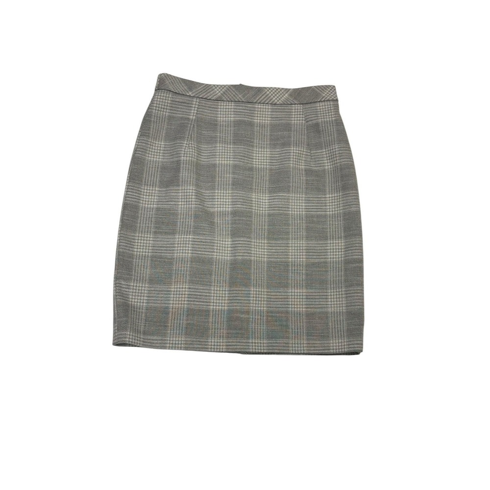 H&M Women's Gray Plaid Straight Skirt Size 6